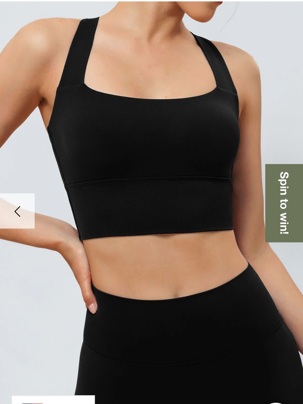 New Berlook Black Twist X-Cross Sports Bra